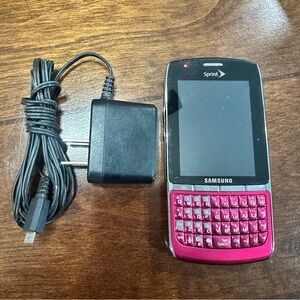 Samsung SPH-M580 Replenish CDMA Sprint Android Smartphone Raspberry Pink V-Rare